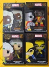 BRAND NEW Funko Pop X-MEN Pin set ROGUE WOLVERINE STORM COLOSSUS 4" enamel BIG!