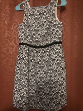 Loft Dress Size 4 Nice Preowned Black White