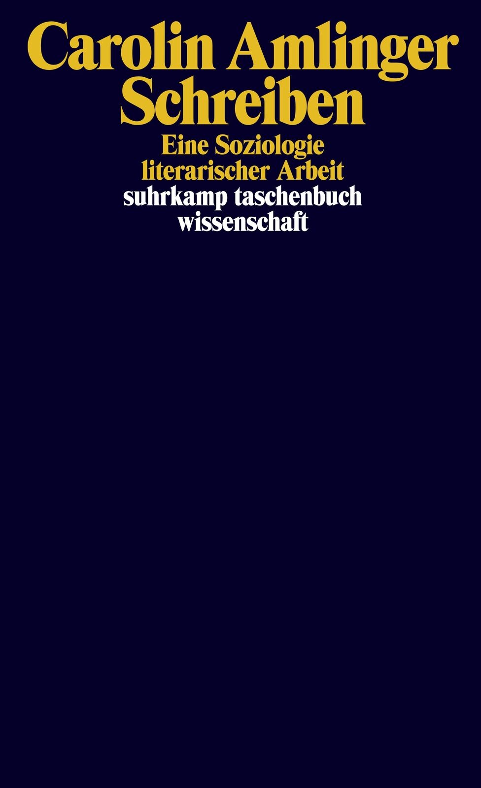 Thumbnail - Schreiben | Amlinger, Carolin