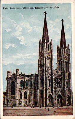 Postcard CO Denver, Immaculate Conception Cathedral Y9