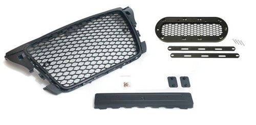 Calandre Nid D’Abeille Sans Sigle + Kit Fixation – Compatible Audi A3/S3/RS3 8P Facelift (2008-2013)