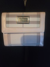 Ladys Burberry Pink Nova Chec+leather Wallet