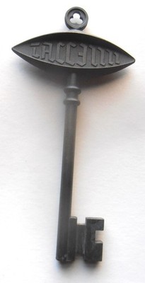 1970s ESTONIA ESTONIAN TALLINN  SOUVENIR LARGE BRASS KEY