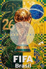 2026 USA FIFA SOCCER Brazil Car Sticker Decal Limited 1000 Pieces Only 4"x2"