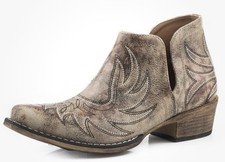 ROPER WOMEN'S AVA WESTERN BOOTIES - SNIP TOE SIZE 7