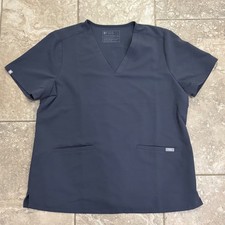 FIGS Casma Scrub Top XL Graphite Grey V-Neck Technical Collection FW1100 Mens