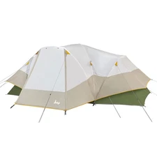 Slumberjack Aspen Grove 8 Person Hybrid Dome Family Camping Tent with 2 Rooms...