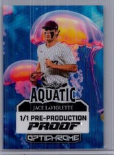 Jace Laviolette 2025 Leaf Optichrome Baseball 1/1 Pre Production Proof