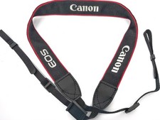 Free Shipping Canon EOS Genuine Camera Strap / Silver Embroidered Logo/N. Mint