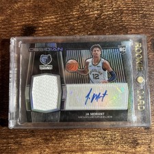 2019-20 Panini Obsidian - Rookie Jersey Autographs Ja Morant #203 /99
