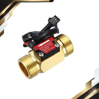 G3/4 Hall Effect Liquid Water Flow Sensor Switch Counter DC5V 1-30L/min YF-B6