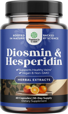 Diosmin Hesperidin 1000Mg Complex for Adults - Bitter Orange Supplement for Vari