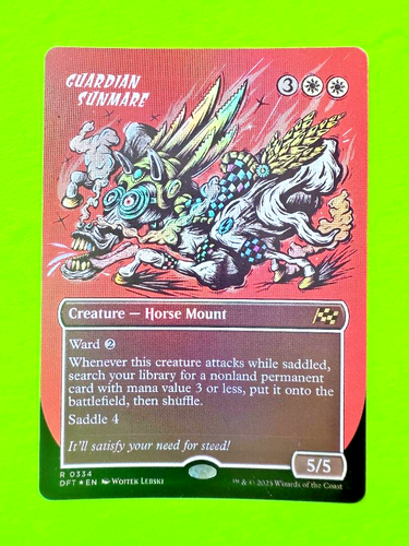 MTG - Aetherdrift - Guardian Sunmare - Rare Borderless - Foil