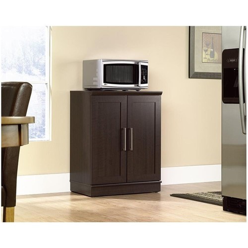 Pemberly Row Engineered Wood Base Storage Cabinet in Dakota Oak - Picture 2 of 5