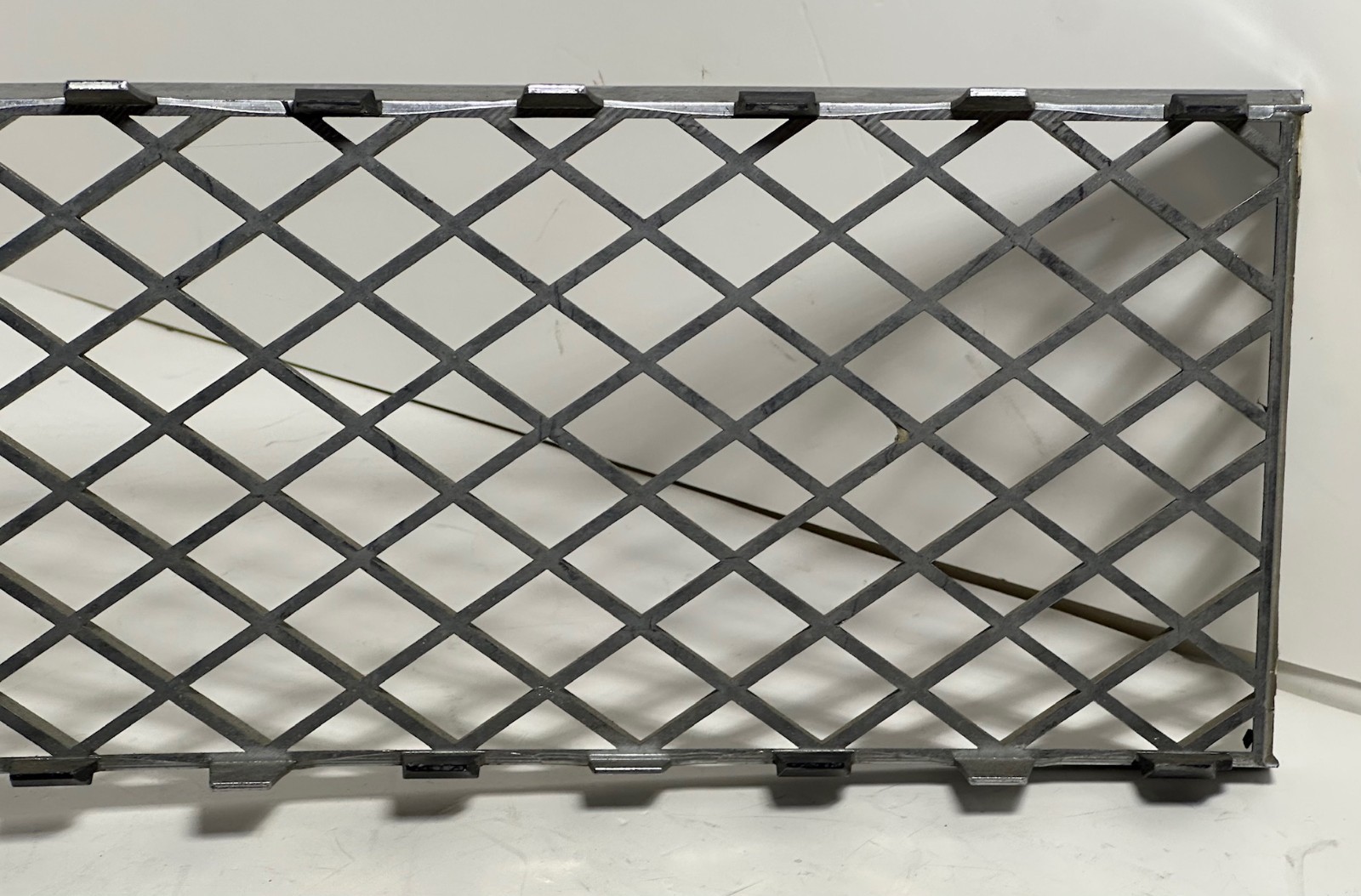 06-12 BENTLEY CONTINENTAL FLYING SPUR CENTER BUMPER GRILLE SILVER 3W5807667D OEM