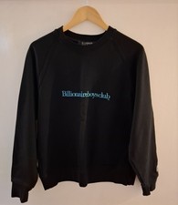 Billionaire Boys Club Mens Serif Sweatshirt Small Black Ice Cream Sweater Jumper