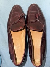 VTG Cole Haan English Made Hand Lasted Brown Tassel Loafers USA Made Sz 12 D