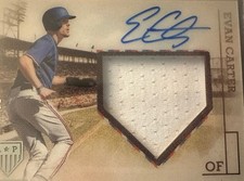 2023 Panini Chronicles - America's Pastime  Signatures Evan Carter #PMS-25 /75 