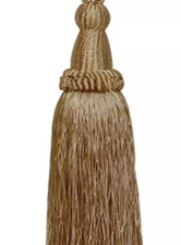 Decorative Bathroom Tassel Pull Cord Latte colour  light pull