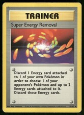 Super Energy Removal 79/102 Rare Base Set Unlimited Pokemon Lightly Played