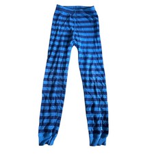 Hanna Andersson Blue Stripe Pajama Pants Boy's Sz 8