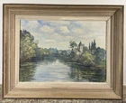 Marie Sourice (1906-1979) Landscape Saumur Le Vieux Saint-Hilaire Maine-Et-Loire