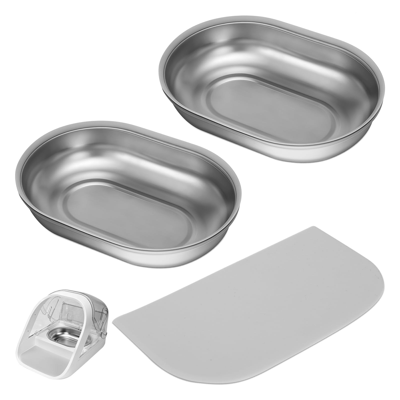 Gamelles inox SureFeed anti-bactériennes et tapis silicone protecteur