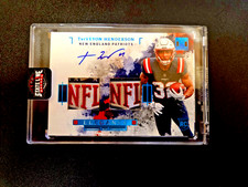 2025 TreVeyon Henderson Rookie 1/1 Dual NFL Shield RPA Auto New England Patriots