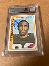 John Stallworth Signed 1978 Topps Rookie Card BAS Auto Grade  10. rookie card picture