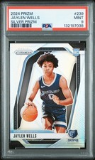 2024 PANINI PRIZM SILVER PRIZM #239 JAYLEN WELLS PSA 9