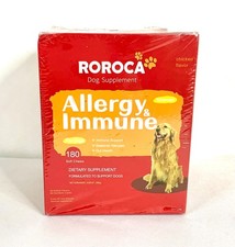 ROROCA Itch Relief Dog Allergy Chew Dogs Immune Gut Supplement Probiotic 180ct