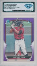 2023 Bowman Chrome CRISTOFER TORIN #BCP204 Prospect Purple /250💎DSG 10 Gem Mint