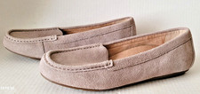 Vionic Women  s Debbie Gray Suede Moccasin Loafer Flats Slip-on Shoes 9