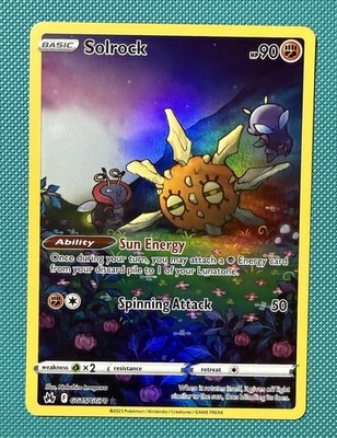 Solrock Ultra Rare Crown Zenith: Galarian Gallery GG15/GG70 NM