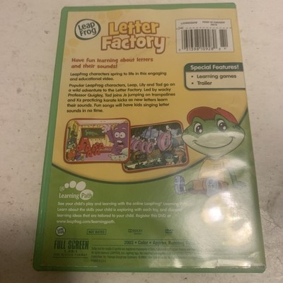 Letter Factory (DVD) Leap Frog Letters and their sounds. DVD41