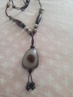 Rare Stone Tdze BEADS  *  ART Beads  NECKLACE . See shaped Awe. *Wearable  — photo 4