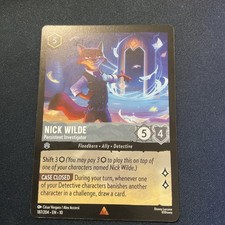 NM Nick Wilde - Persistent Investigator, Lorcana, Whispers in the Well, 187
