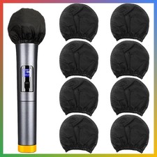 Disposable Microphone Covers 200pcs Non-Woven Elastic Windscreen for Karaoke Sta