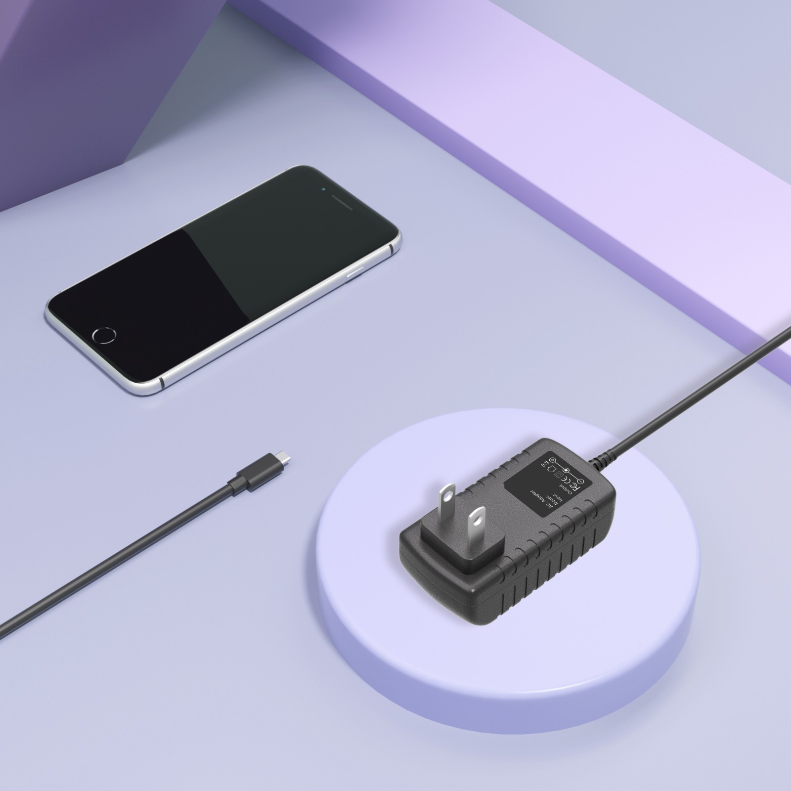 5V 2A AC Adapter Home Wall Charger US plug Type C BLACK for Hero 5 Session