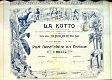 La Kotto Colonial Stock Paris 1907 France France Hippo Elephant Crocodile