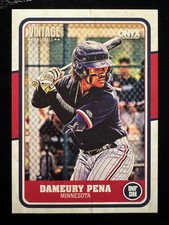 2025 Onyx Vintage Base Card #OVDAPE - Dameury Pena  (RC) - Minnesota Twins