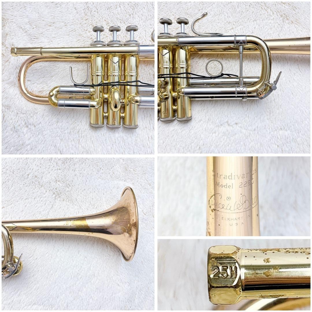 Bach Stradivarius Trumpet Model 229G 25H W/Mouthpiece from japan