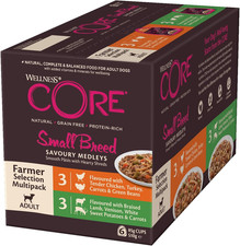 Wellness CORE Savoury Medleys 6 X 85G, Lamb, Venison & Chicken Mix ? Wet Dog Foo
