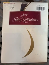 Hanes Silk Reflections Silky Sheer Control Top Pantyhose QUICKSILVER 718 Size AB
