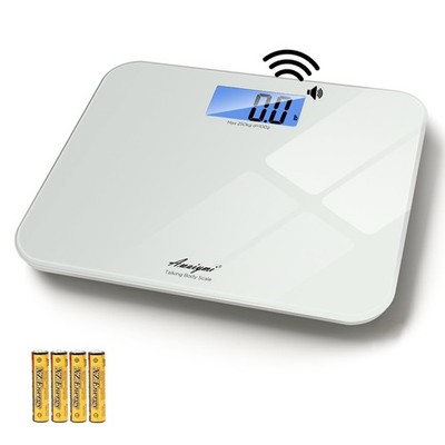 Awaiymi Talking Scales for Body Weight, Highly Accurate 35.5CM x 30CM, white 