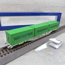 ROCO 66618 unbenutzt - H0 - SBB - Containertragwagen Hangartner - OVP - #Y17926
