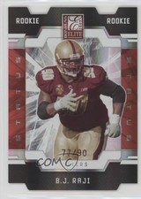 2009 Donruss Elite Rookies Status Red Die-Cut 77/90 BJ Raji #108 0q3