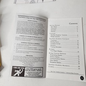 Sega Genesis 32X Star Trek: Starfleet Academy Starship Bridge Simulator Manual