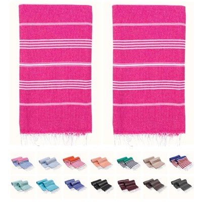 PARK&OZ Turkish Beach Towels 2Pack   Oversized 100% Cotton QuickDry, SandFree...