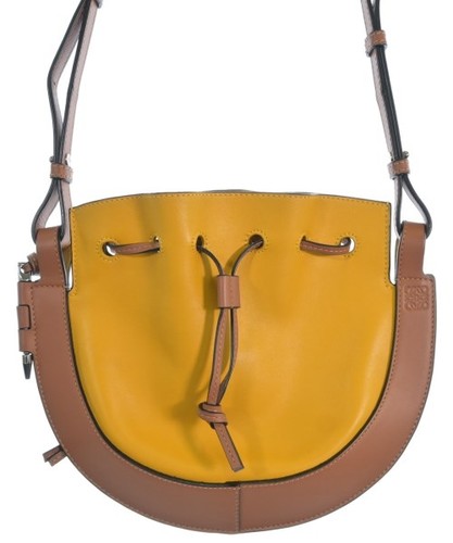 LOEWE Shoulder Bags YellowxBrown 2200714737010
